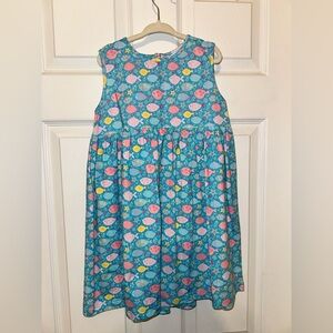 Vibrant Fish Pattern Kids Dress